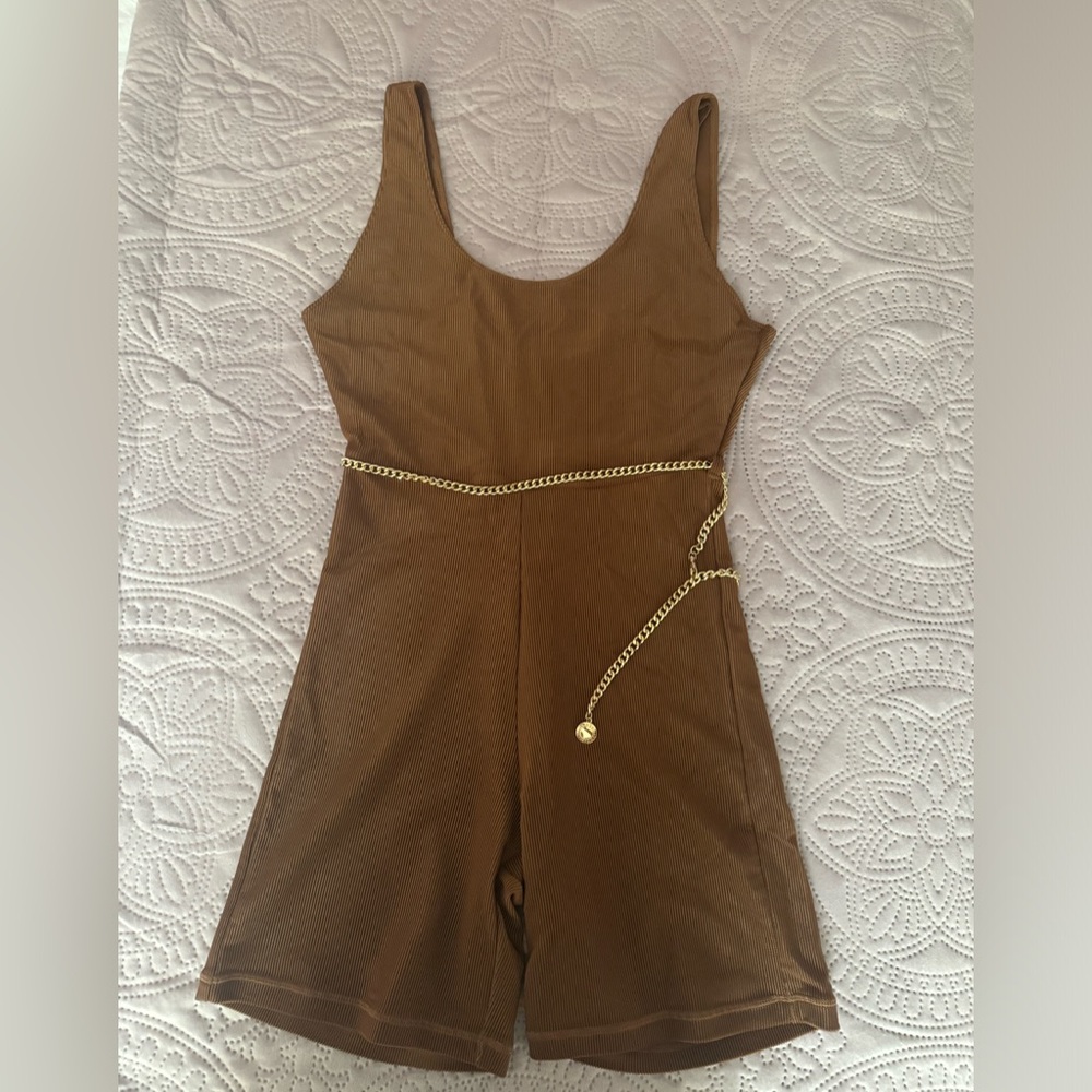 WeWoreWhat Women’s Rib Onesie. Size S
